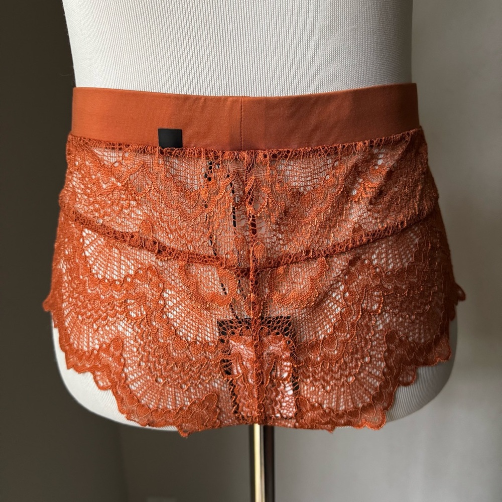 Understatement Lace Highwaist String (Terracotta) - Picture 4 of 5